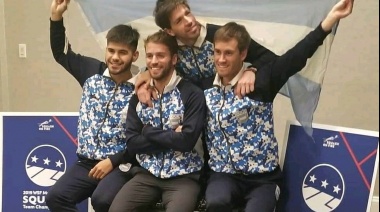 La Selección Argentina de Squash terminó en el puesto 16 en el Mundial por equipos