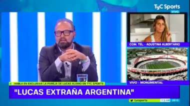 Periodismo machirulo: entrevistaron a Agustina Albertario sobre futbol y su pareja