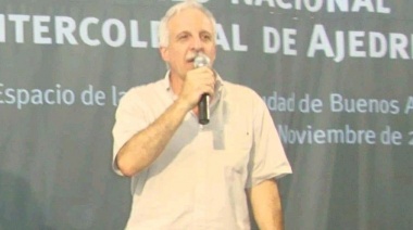 Juan Jaureguiberry, el dirigente que coordina en la Federación Argentina el ajedrez escolar en el país