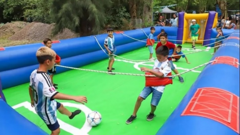 La “Scaloneta” no descansa: Pilar inauguró un parque temático con actividades para todas las edades recordando a los campeones del mundo
