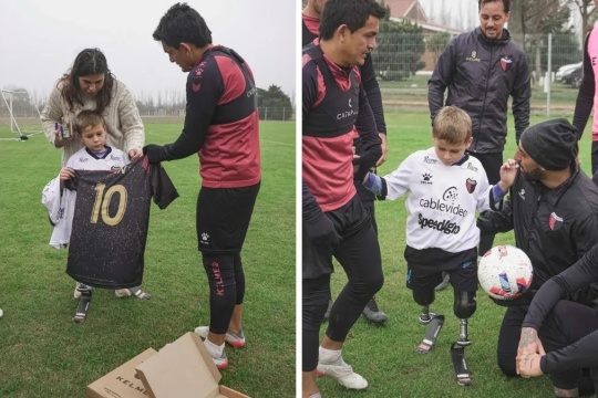 La historia de Ian, el niño santafesino con amputación congénita que quiere conocer a Lionel Messi