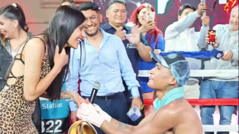 Boxeador salteño pidió casamiento tras coronarse campeón. ¡Que vivan los novios!