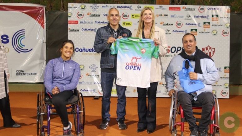 Cañuelas lleva adelante un torneo internacional para tenistas adaptados