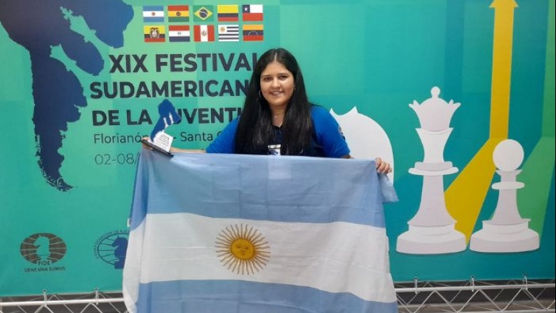 Nerina Gaite le dio rienda suelta a su inteligencia y deslumbró al mundo del ajedrez sudamericano a sus 16 años