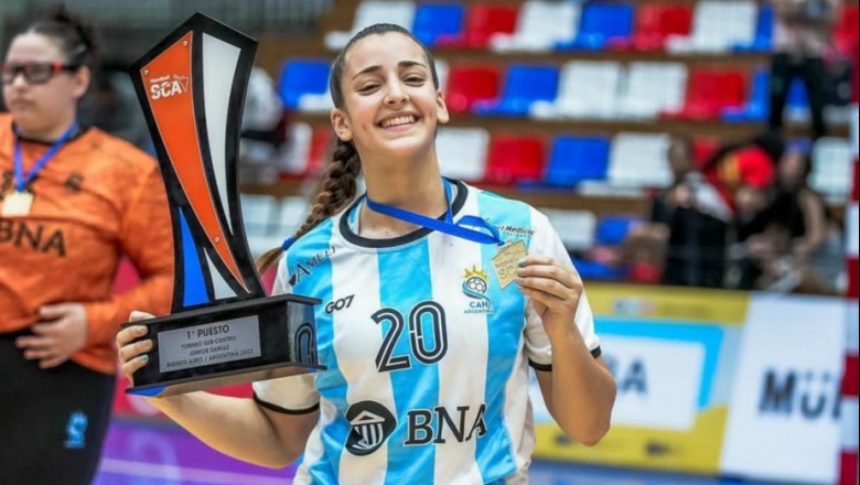 El futuro es prometedor: la Selección Junior de Handball ganó un nuevo título y Magali Alfredi superó la prueba con creces