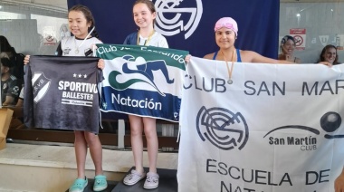 El Club General San Martin, sede de un histórico encuentro de escuelas de natación