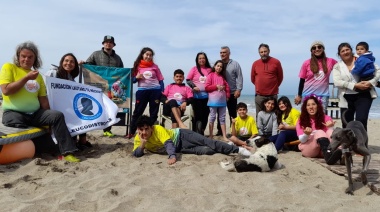 La escuela de surf adaptado de Georgina Melatini reabrió sus puertas