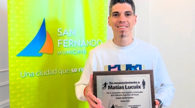 San Fernando honra a Matias Lucuix, subcampeón del mundo