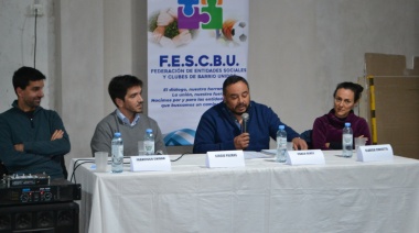 Autoridades de Deportes de la Nación se reunieron con los representantes de la Federación de Entidades Sociales y Clubes de Barrio Unidos