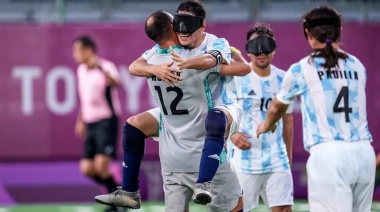 Un Grand Equipo para el Grand Prix de futbol para ciegos
