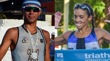 ¡Que suenen los tambores! Tomas Clivio y Maria Victoria Rivero, los nuevos dioses del triatlón en La Paz