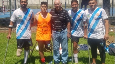 Ex campeón del mundo del ’78 dio una charla motivacional a la Selección Argentina de futbol para amputados