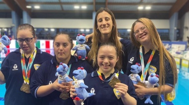 Las reinas del agua de Argentina brillaron en el Mundial para deportistas con Síndrome de Down