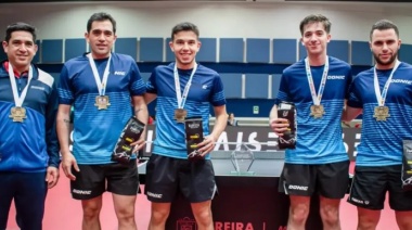 La bandera argentina, en lo más Alto del Sudamericano de tenis de mesa