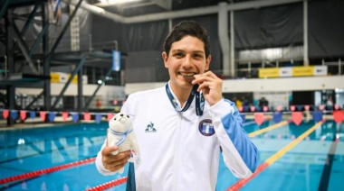 Emanuel Llanos voló como una mariposa hacia el podio en el Mundial de Natación para Personas Sordas