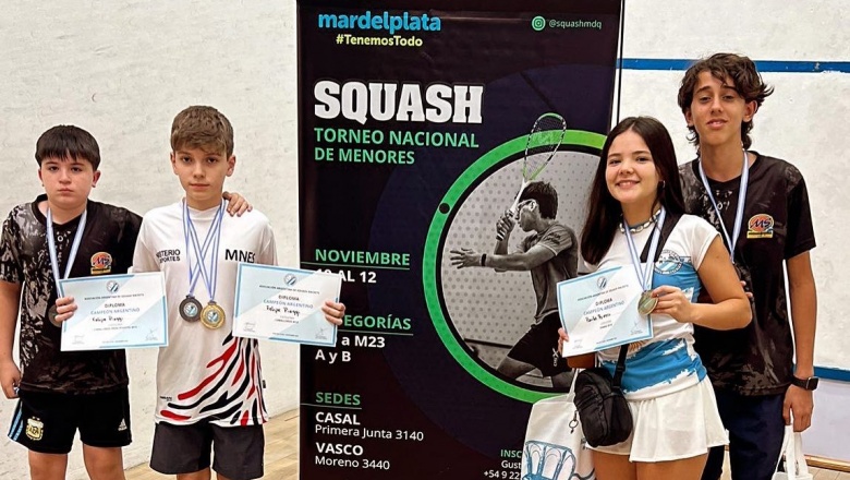 Asistencia perfecta de Misiones en el Circuito Nacional de Menores de Squash