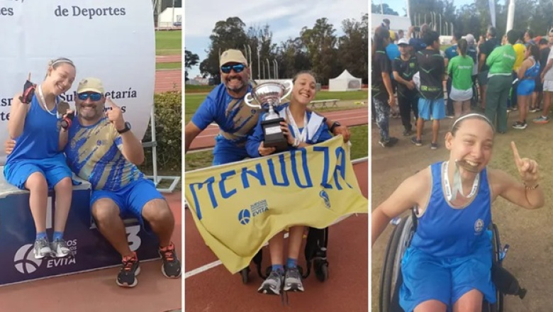 El impulso de una joven mendocina que convirtió el atletismo en un nuevo comienzo