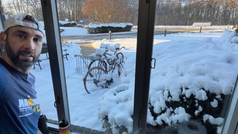 Entrenar bajo cero para competir en el trópico: el invierno extremo que desafía a un triatleta uruguayo en Estados Unidos