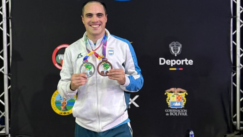 De Cartagena al mundo: Gonzalo Navarro dejó la bandera argentina bien alta en el Sudamericano de Karate