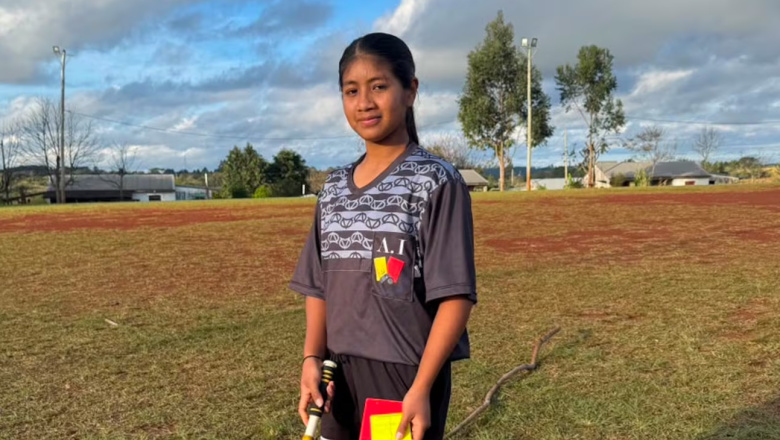 Celeste Núñez, de una comunidad mbya guaraní a su sueño de dirigir partidos