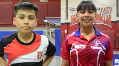 Los hermanos Marcial, dos joyas que crecen a pasos agigantados en el tenis de mesa de Argentina