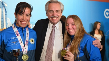 El presidente de la Nación recibió a Las Murcielagas y Los Murcielagos campeones del mundo
