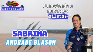 Con una pelota y una paleta, Sabrina Andrade Blasón sueña con el podio en Santiago 2023