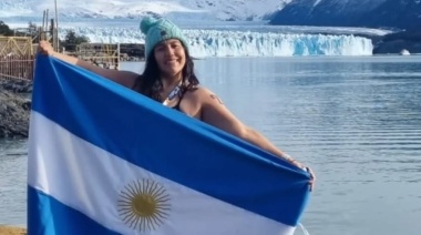 Adriana Sandoval, la nadadora que domina el frio y lleva la bandera argentina por el mundo