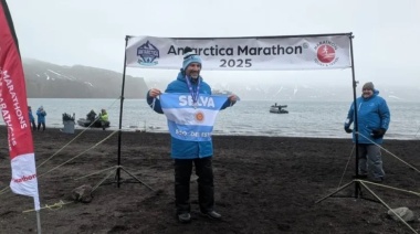 Mariano Uberti conquista la Antártida y su sueño de correr en los siete continentes
