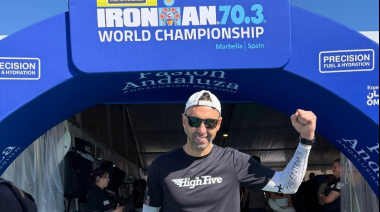 Garra charrúa al máximo: Marcelo Rago, en el Mundial de Medio Ironman en Marbella