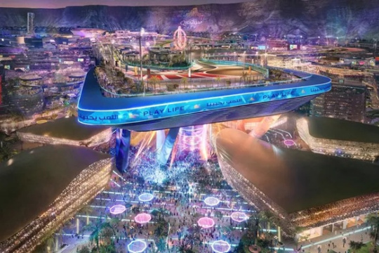 Qiddiya, la ciudad futurista que Arabia Saudita construye para llevar la Fórmula 1 al desierto