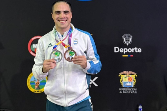 De Cartagena al mundo: Gonzalo Navarro dejó la bandera argentina bien alta en el Sudamericano de Karate