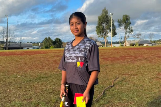 Celeste Núñez, de una comunidad mbya guaraní a su sueño de dirigir partidos