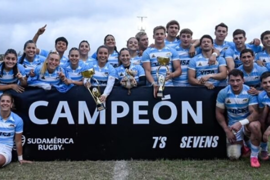 La gloria llegó por duplicado: Los Pumas 7’s y Las Yaguaretés fueron campeones