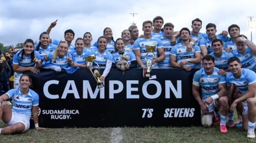 La gloria llegó por duplicado: Los Pumas 7’s y Las Yaguaretés fueron campeones